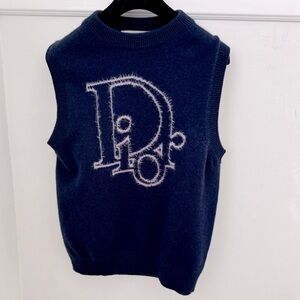 Dior Navy Blue Cashmere Sweater Vest